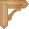 Ekena Millwork Imperial Arts and Crafts Rough Sawn Bracket w/ Offset Brace, Western Red Cedar, 8"W x 22"D x 22"H BKT0806X22X22IMP03RWR - alternate 4